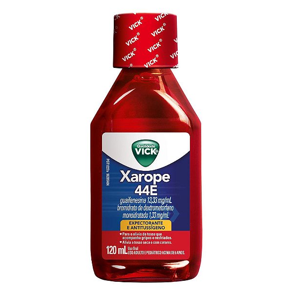 Xarope Vick 44E Expectorante e Antitussígeno com 120ml