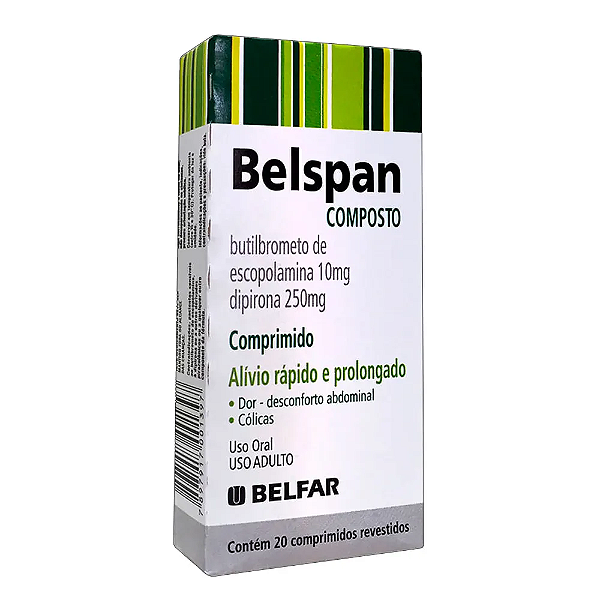 Belspan Composto Com 20 Comprimidos Revestidos