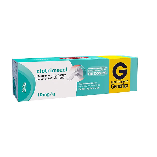 Clotrimazol 10mg/g (1%) Creme com 20g