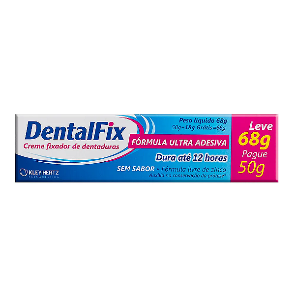 DentalFix Creme Fixador de Dentaduras sem sabor 68g