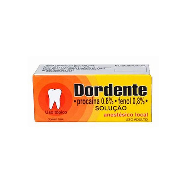 Dordente Anestésico Local Flaconete 3mL