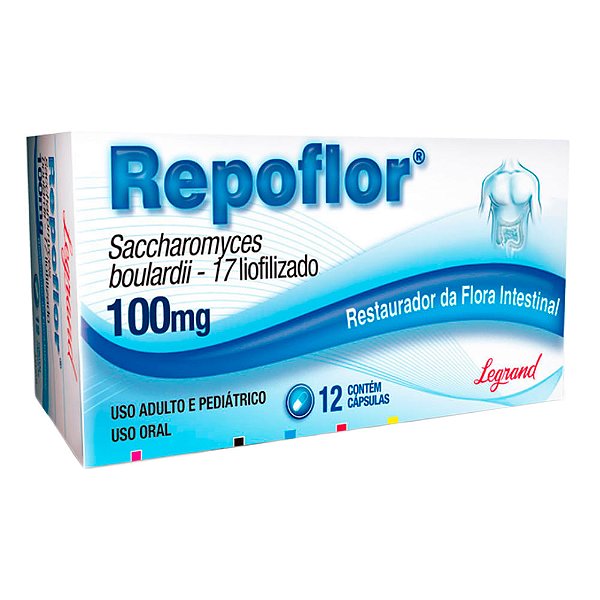 Repositor Flora 100mg frasco com 12 Cápsulas