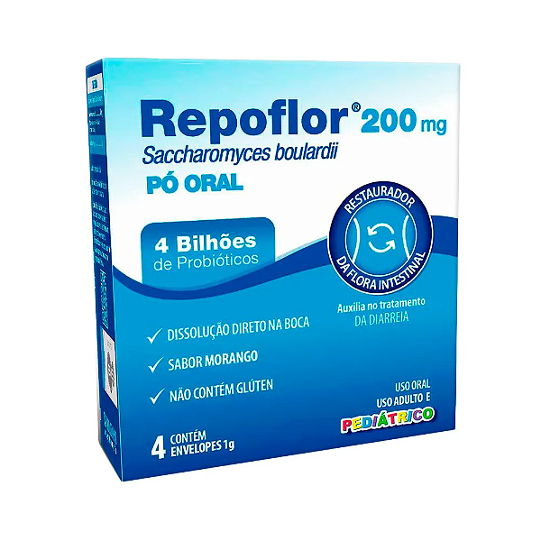 Repositor Flora 200MG com 4 envelopes