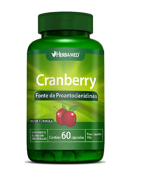 Cranberry 60 Cápsulas 500mg Sem Sabor