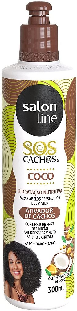 Ativador de Cachos SOS Cachos Coco Tratamento Profundo 300ml