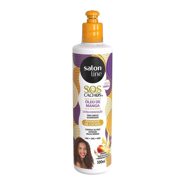 Ativador de Cachos SOS Cachos Salon Line Óleo de Manga 300ml