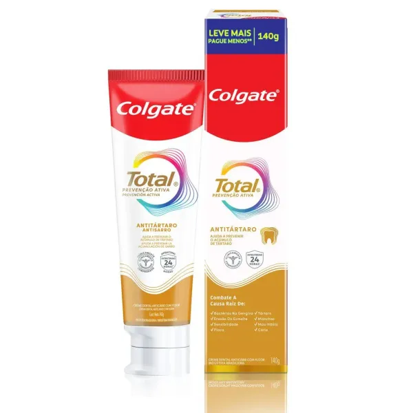 Creme Dental Colgate Total Original Mint, Prevenção Ativa, 180g