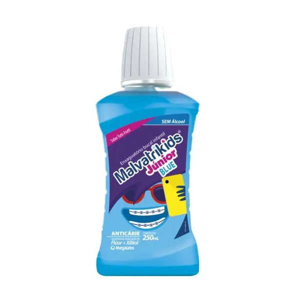 Antisséptico Bucal Malvatrikids Júnior Blue 250ml