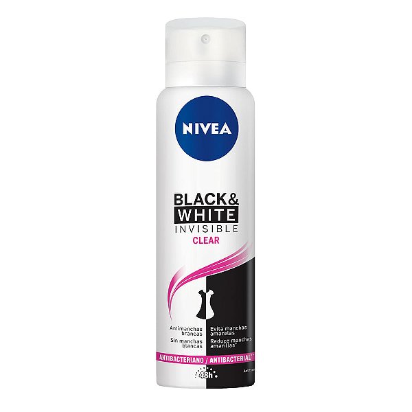 Desodorante Aerosol Nivea Invisible Black & White Clear 150ml