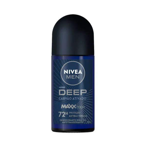 Desodorante Aerosol Nivea Men Roll-On Deep Carvão Ativado 50ml