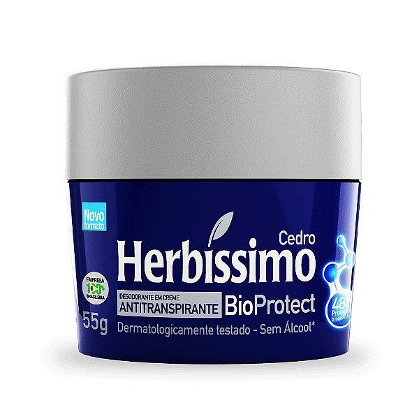 Desodorante Creme Herbíssimo Bio Protect Cedro 55g