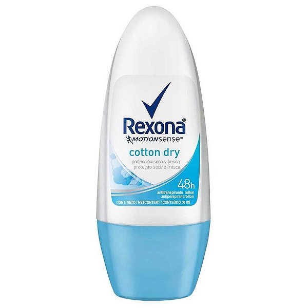 Desodorante Roll-on Rexona Cotton Dry 48h 50ml