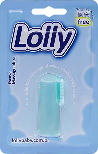 Escova Dental Infantil Massageadora Lolly Silicone com 1 Unidade