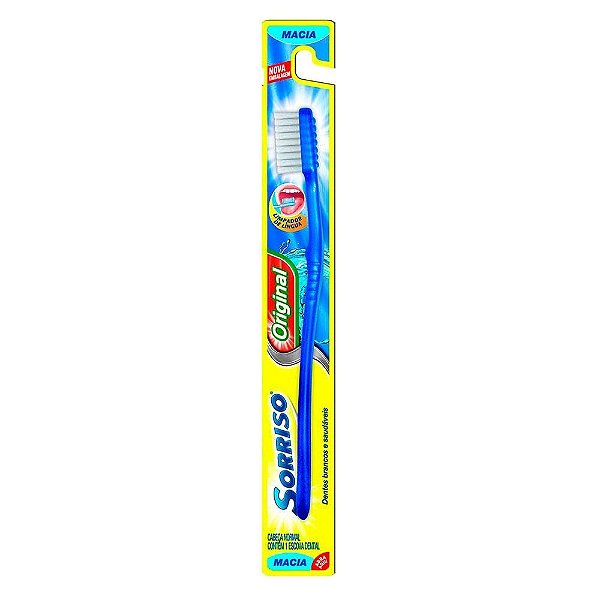 Escova Dental Sorriso Original  Macia Cores Sortidas 1 Unidade