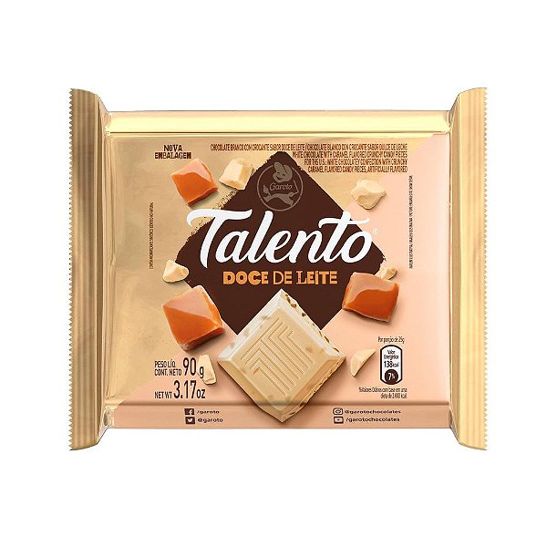 Talento Branco com Doce de Leite 85g