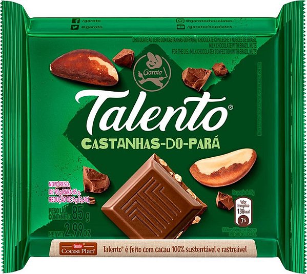 Talento Castanha do Pará 85g