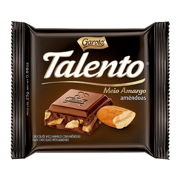 Talento Mini Meio Amargo 25g