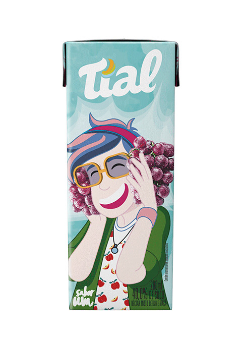 Suco Tial Kids Sabor Uva 200ml