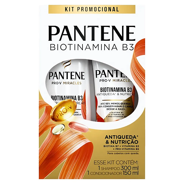 Shampoo + Condicionador Pantene Biotinamina B3