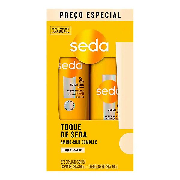 Shampoo + Condicionador Seda Toque de Seda 300ml e 190ml