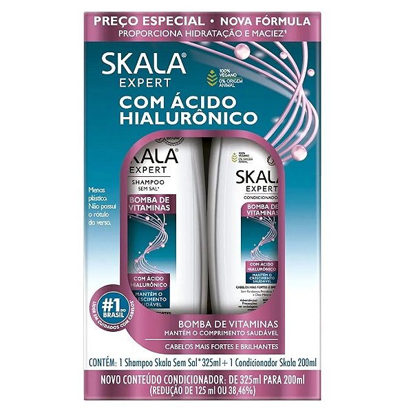 Shampoo + Condicionador Skala Acido Hialuronico 325ml Cada