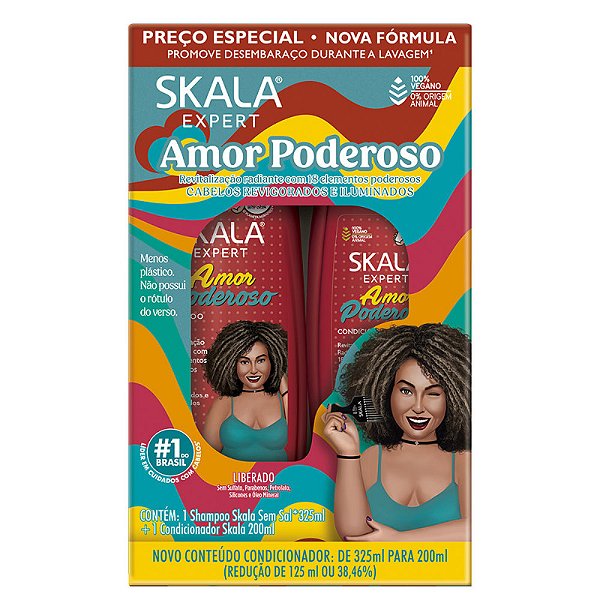 Shampoo + Condicionador Skala Amor Poderoso 325ml Cada