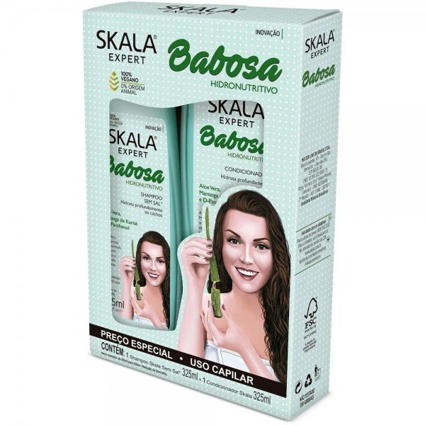 Shampoo + Condicionador Skala Babosa 325ml Cada