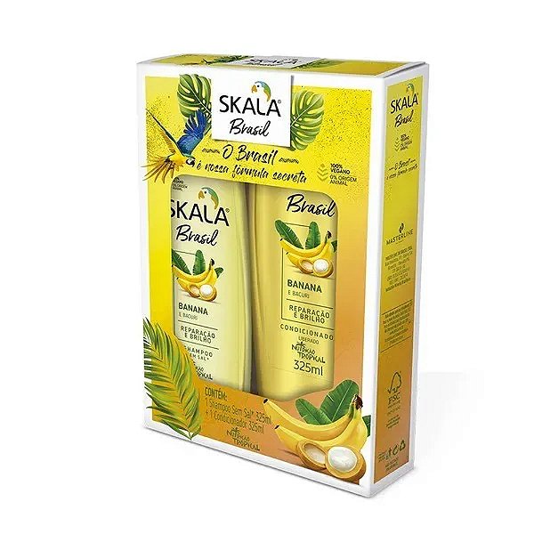 Shampoo + Condicionador Skala Brasil Banana e Bacuri 325ml