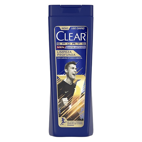 Shampoo Clear Men Limpeza Profunda 400ml