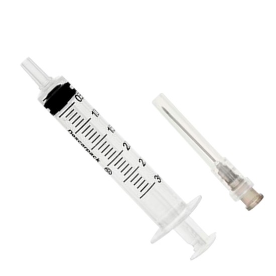 Seringa Descartável com Agulha 25mm X 0,7mm 3ml com 1 Unidade