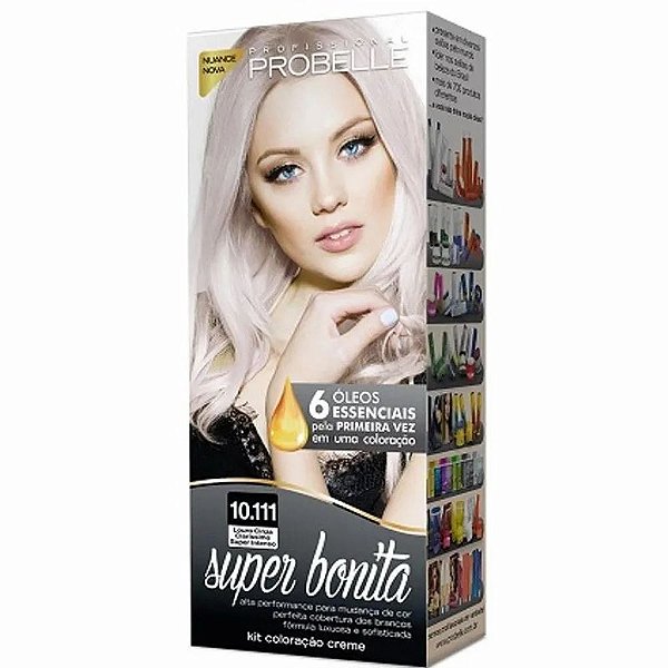 Tintura Super Bonita Probelle 10.111 Louro Cinza Claríssimo