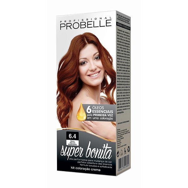 Tintura Super Bonita Probelle 6.4 Louro Escuro Acobreado