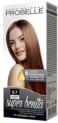 Tintura Super Bonita Probelle 6.7 Louro Escuro Marrom