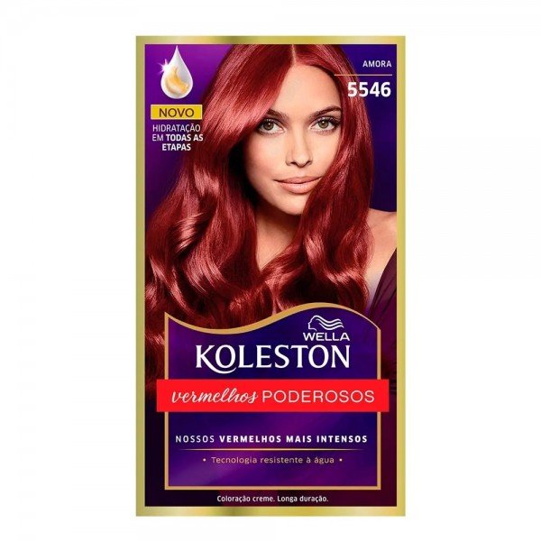 Tintura Creme Koleston Wella Amora 5546 Kit