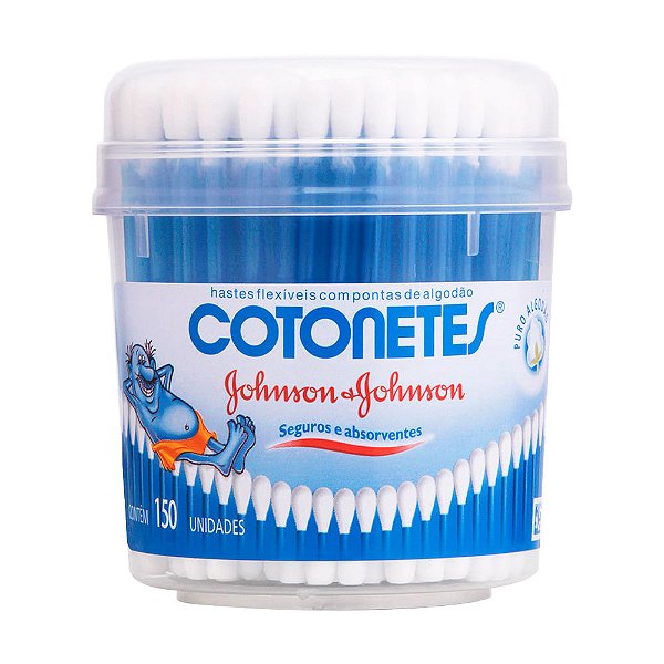 Hastes Flexíveis Cotonetes Johnson & Johnson POTE 150 Unidades