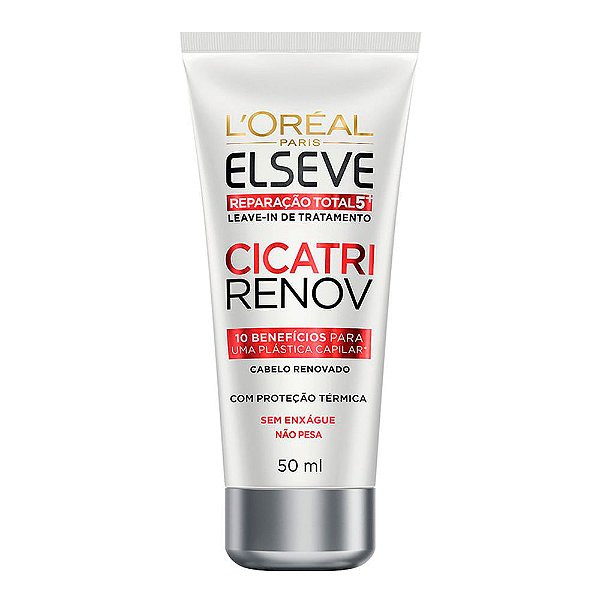 Leave In de Tratamento Cicatri Renov Elseve Reparação Total 5+ com 50ml