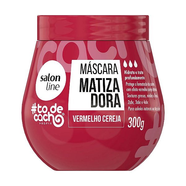 Máscara Capilar Matizadora Salon Line Todecacho Vermelha 300g