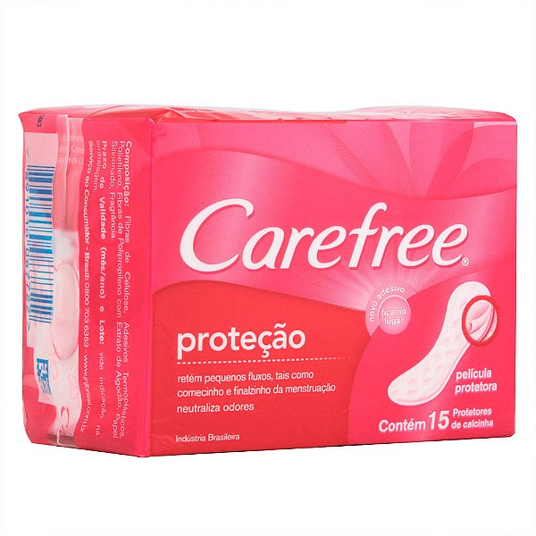 Protetor Diário Carefree Proteção com Perfume 15 Unidades