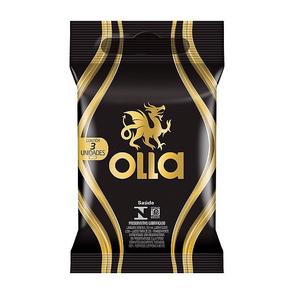 Preservativo Olla Lubrificado 3 Unidades