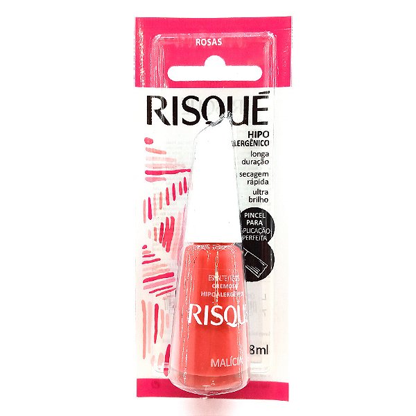 Esmalte Risqué Rosas Cremoso Malícia 8ml