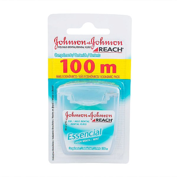 Fio Dental Reach Johnson's Essencial Menta 100m