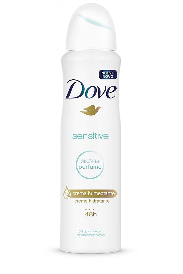 Desodorante Aerosol Dove Sensitive Sem Perfume 150 ml