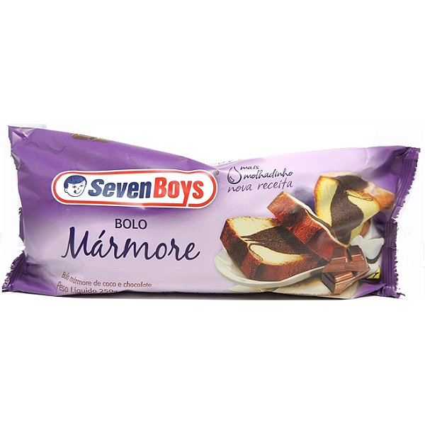 Bolo Seven Boys Mármore com 250g