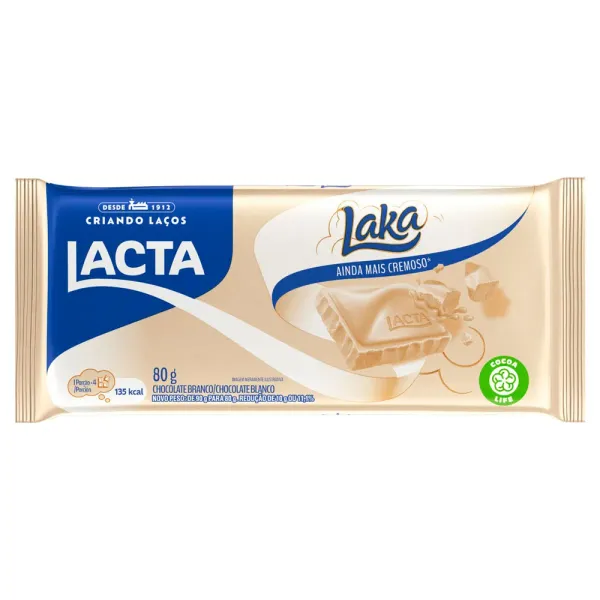Chocolate Branco Lacta Laka 80G