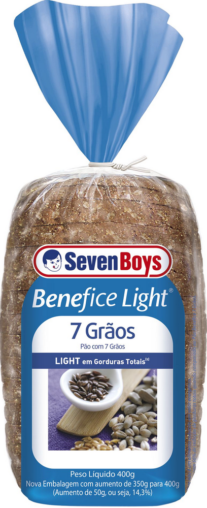Pão Integral 7 grãos Seven Boys light 400g