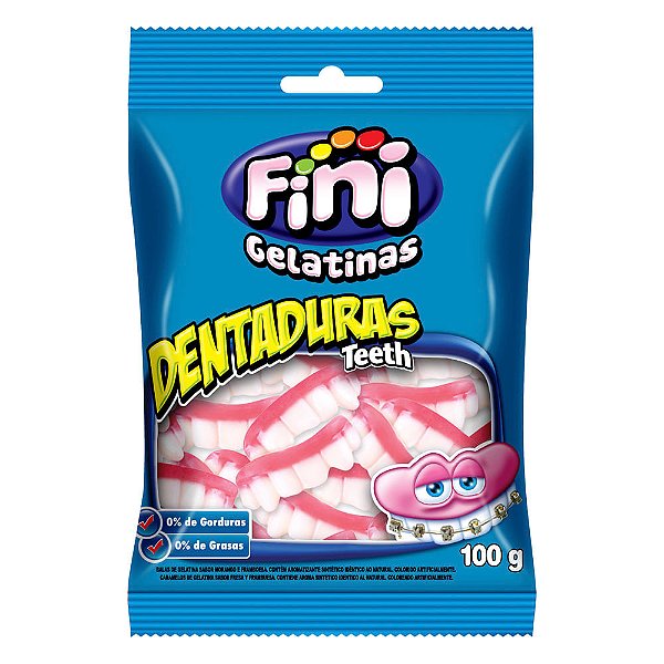 Balas de Gelatina Fini Dentaduras 80g