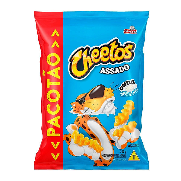 Cheetos Assado Elma Chips Onda Requeijão 105g