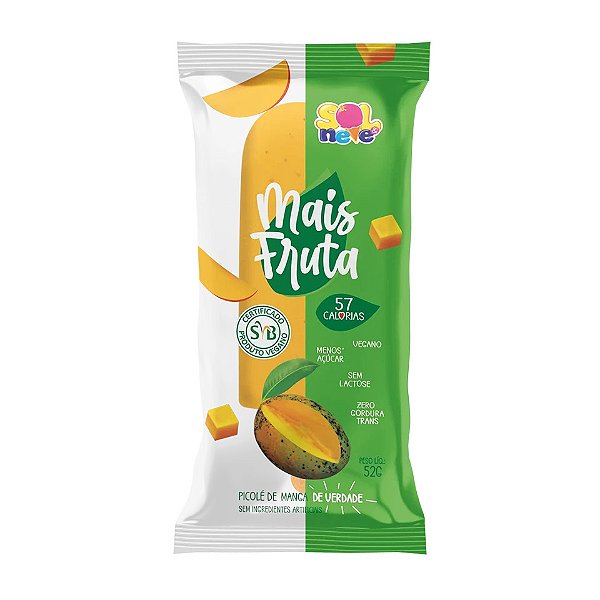 Picole Mais Fruta Manga Ubá