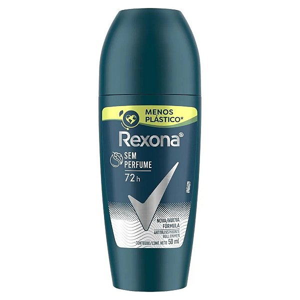 Desodorante Roll-on Rexona Sem Perfume 72h 50ml