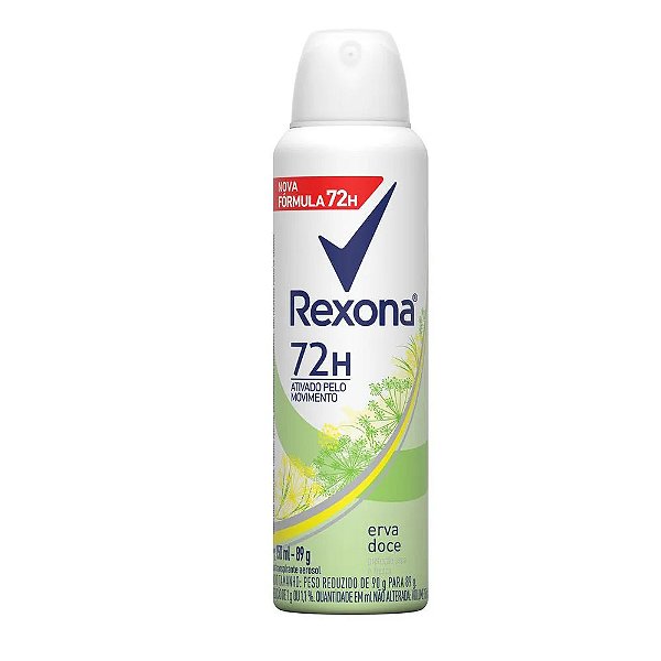 Desodorante Aerosol Rexona  Erva Doce 72 horas 150ml